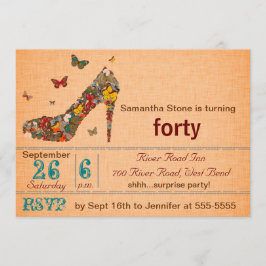 Convite aniversário de 40 anos de Palavra de Borboletas