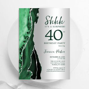 Convite Aniversário de 40 anos de Surpresa do Silver Emera