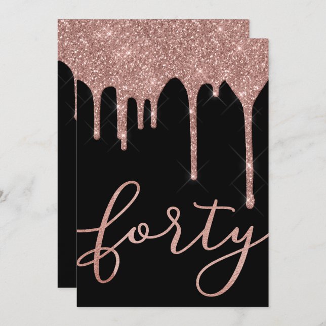 Convite aniversário de 40 anos de unidades Douradas de Ros (Frente/Verso)