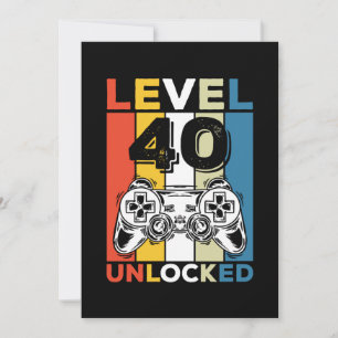 Convite Aniversário de 40 anos desbloqueado 40 jogos retrô