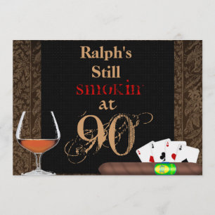 Convite aniversário de 40 anos do MENS Charutos,Convites 