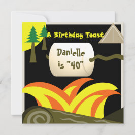 Convite aniversário de 40 anos e Marshmallow Toast