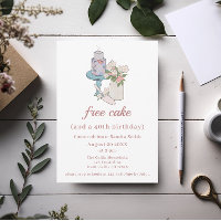 Aniversário de 40 anos Engraçado de mulheres gráti