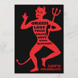 Convite aniversário de 40 anos - Inferno de um Partido