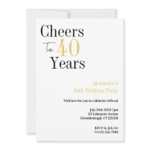 aniversário de 40 anos para 40 anos de festa mínim