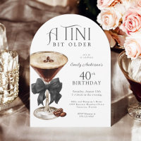Aniversário de 40 anos Um Pouco Mais Velha Martini