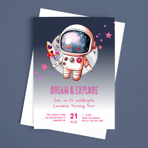 Convite Aniversário de 4 anos do Space Galaxy Moon