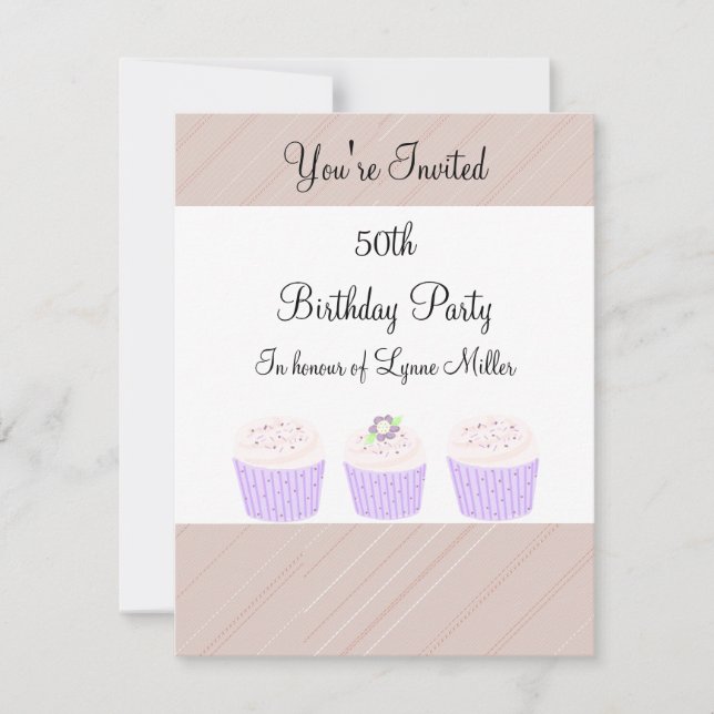 Convite Aniversário de 50 anos (Frente)