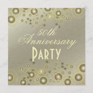 CONVITE ANIVERSÁRIO DE 50 ANOS / ANIVERSÁRIO DE OURO/PAPEL