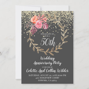 Convite Aniversário de 50 anos de casamento