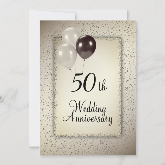 Convite Aniversário de 50 anos de casamento (Verso)