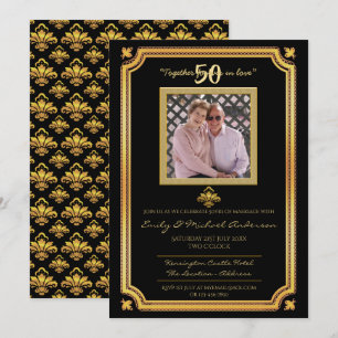 Convite Aniversário de 50 anos de Casamento - ADICIONAR FO