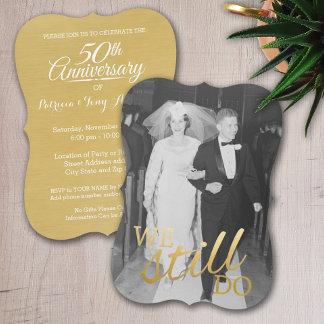 Convite Aniversário de 50 anos de Casamento com Foto - Nós