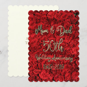 Convite Aniversário de 50 anos de casamento de Mamãe e Pap