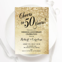 Aniversário de 50 anos de Casamento Dourado