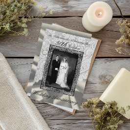 Convite Aniversário de 50 anos de casamento dourado Foto M