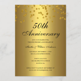 Convite Aniversário de 50 anos de Casamento em Confetes Pr