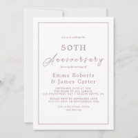 Aniversário de 50 anos de casamento em Rose Gold M