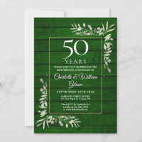 Aniversário de 50 anos de Casamento Floral Rustico