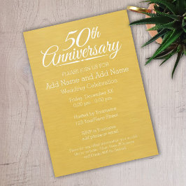 Convite Aniversário de 50 anos de Casamento Grande Impress