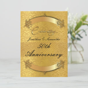 Convite Aniversário de 50 anos de casamento personalizado 