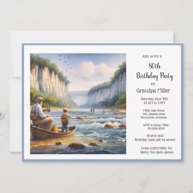 Convite Aniversário de 50 anos de pesca  (Frente)