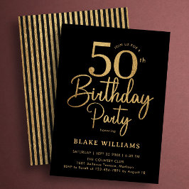Convite Aniversário de 50 anos do Black Gold