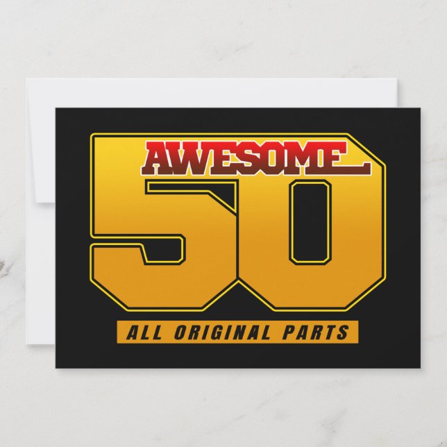 Convite Aniversário de 50 Anos Incrível (Frente)