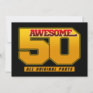 Convite Aniversário de 50 Anos Incrível