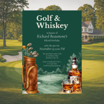 Aniversário de 50 anos masculino com tema de golfe