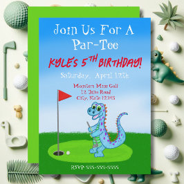 Convite Aniversário de 5 anos tema Golfinho Dinossauro Fof