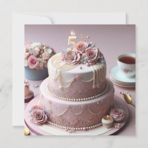 CONVITE ANIVERSÁRIO DE 5 SOFISTICADO