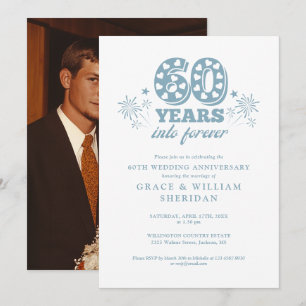Convite Aniversário de 60 anos de casamento Foto Para Semp