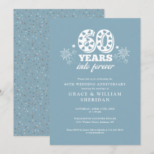 Convite Aniversário de 60 anos de casamento para sempre
