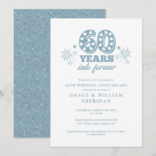 Convite Aniversário de 60 anos de casamento para sempre