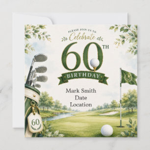 Convite Aniversário de 60 anos de Golfe