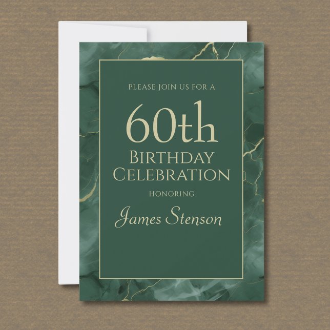 Convite Aniversário de 60 anos do Green Marble (Criador carregado)