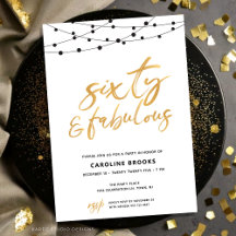 Aniversário de 60 anos Ouro e Fabuloso