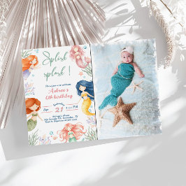 Convite Aniversário de 6 anos da Sereia Splish Splash