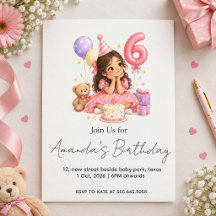Aniversário de 6 anos personalizado