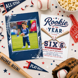 Convite Aniversário de 6 anos Rookie of the Year de Beiseb