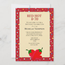 Convite Aniversário de 70 anos