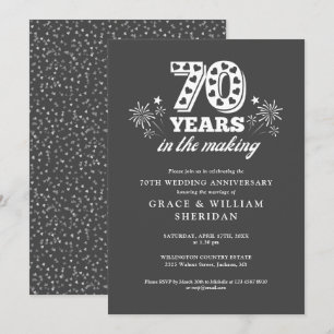 Convite Aniversário de 70 anos de casamento In The Making