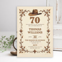 Aniversário de 70 anos do Cowboy Western Estrela V