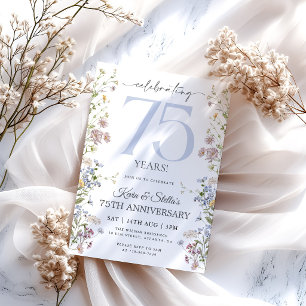 Convite Aniversário de 75 anos da Wildflower