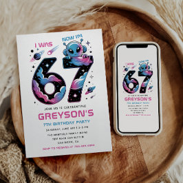 Convite Aniversário de 7 anos do Cute Space | Seis e Sete 