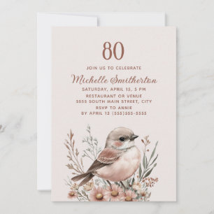 Convite Aniversário de 80 anos do Brown Bird