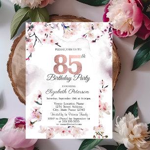 Convite Aniversário de 85 anos da Cherry Blossom