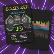 Aniversário de Adolescente Jogador de Video Game R