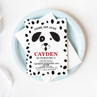 Aniversário de Aniversário do Ponto Negro e Branco